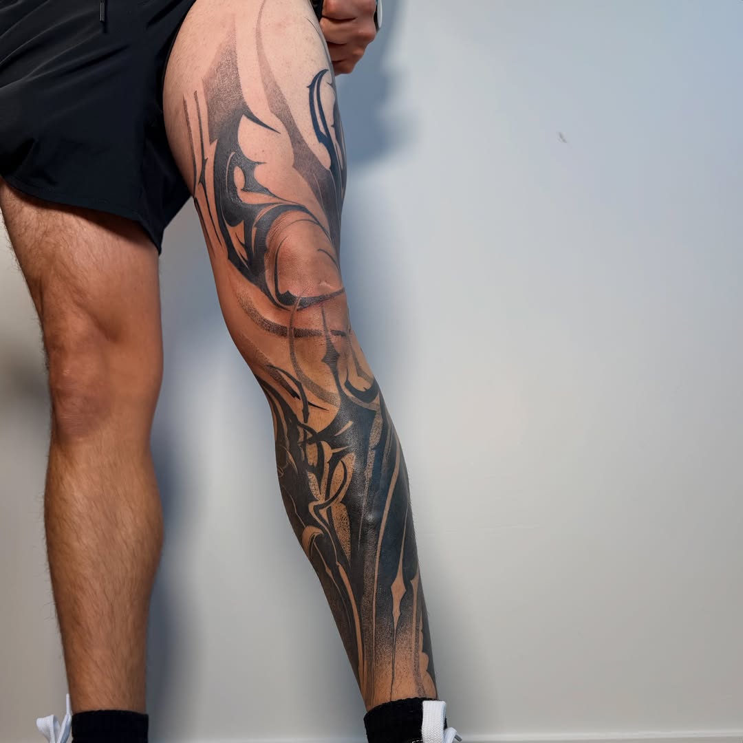 Tattoo by @zide.nation — blackwork, illustrative