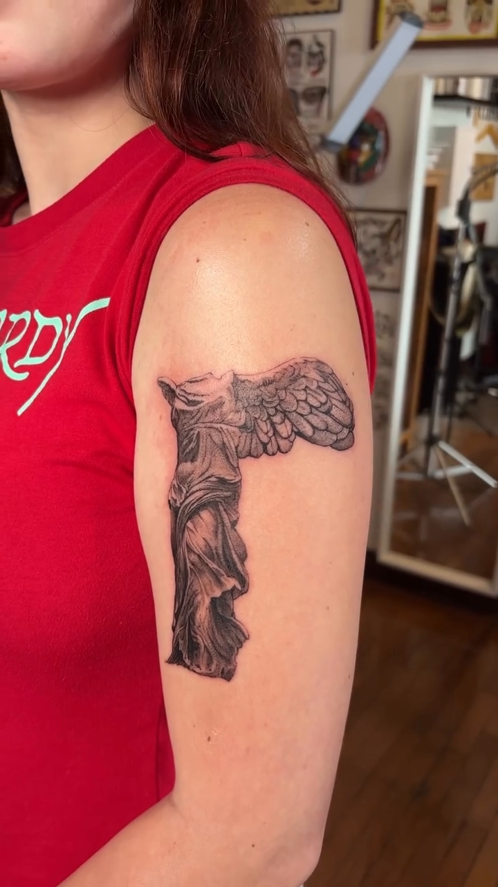 Tattoo by @sweetboytattoo — black_and_grey, illustrative