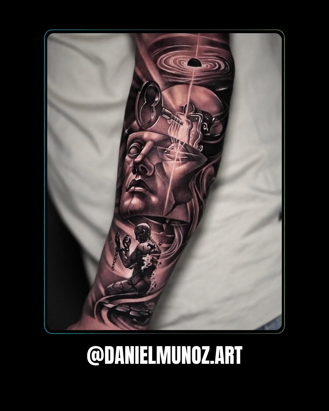 Tattoo by @danielmunoz.art — realism, dark_realism