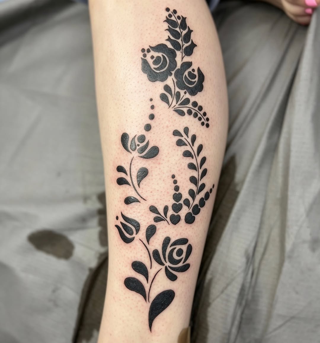 Tattoo by @streetmeat.tat — blackwork