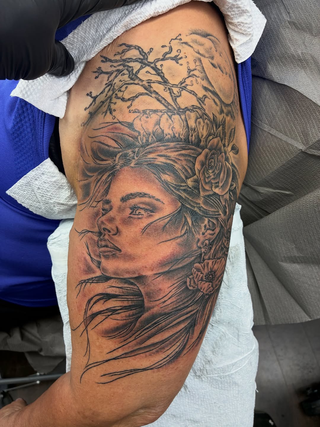 Tattoo by @streetmeat.tat — realism, black_and_grey