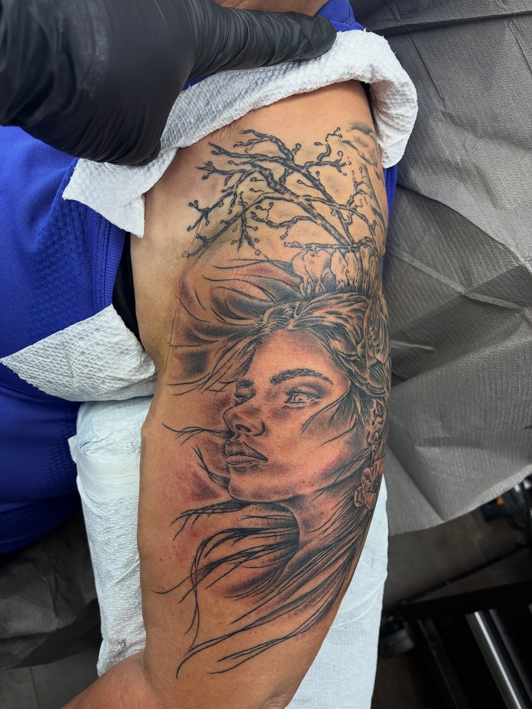 Tattoo by @streetmeat.tat — realism, black_and_grey