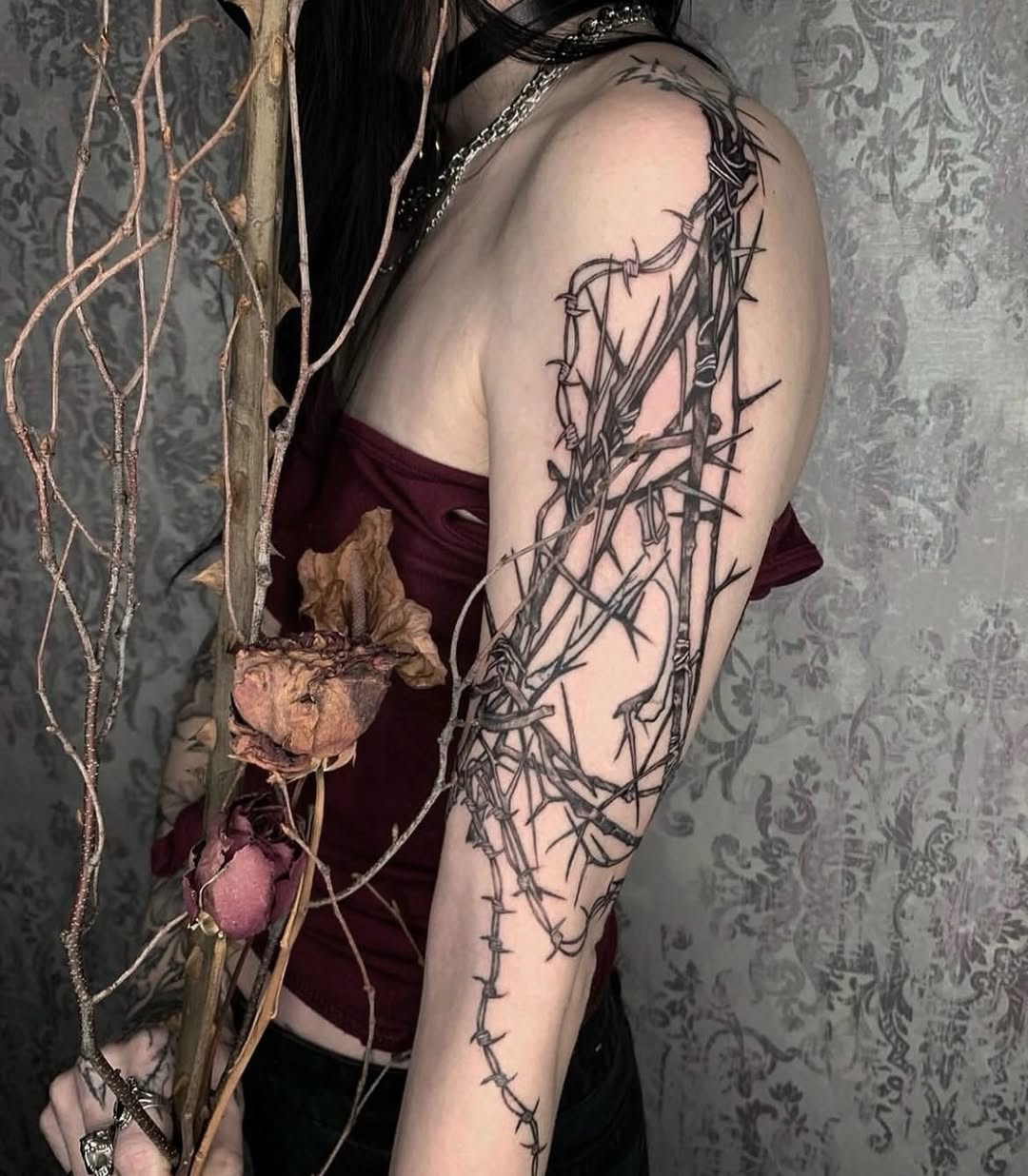 Tattoo by @jdraven β blackwork