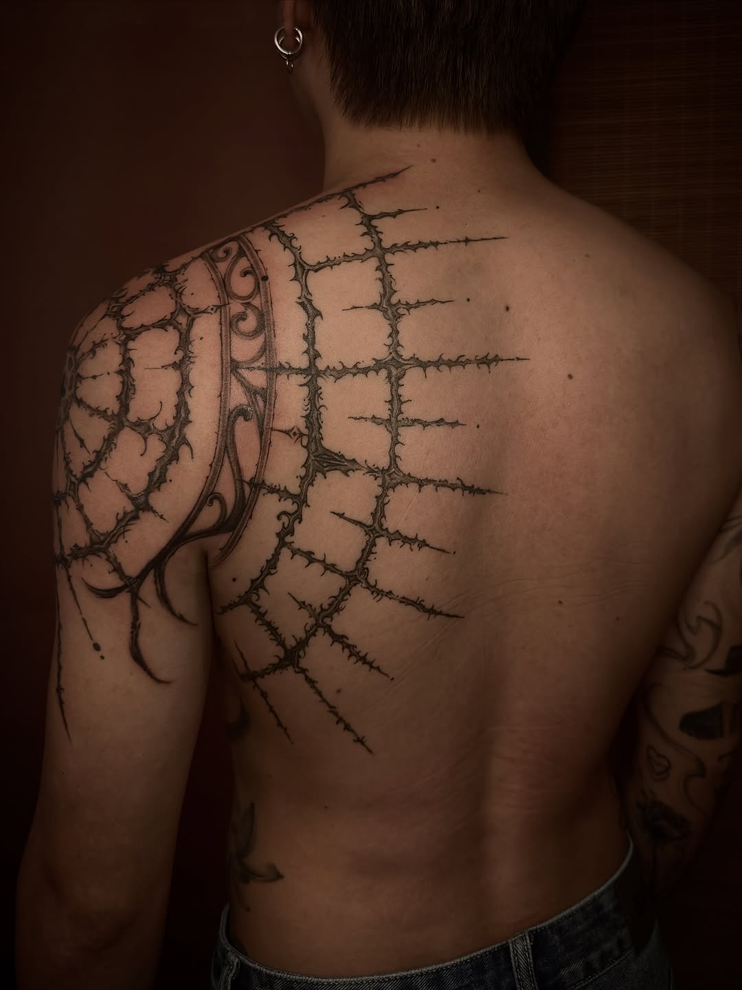 Tattoo by @goatmag.azine — blackwork, ornamental
