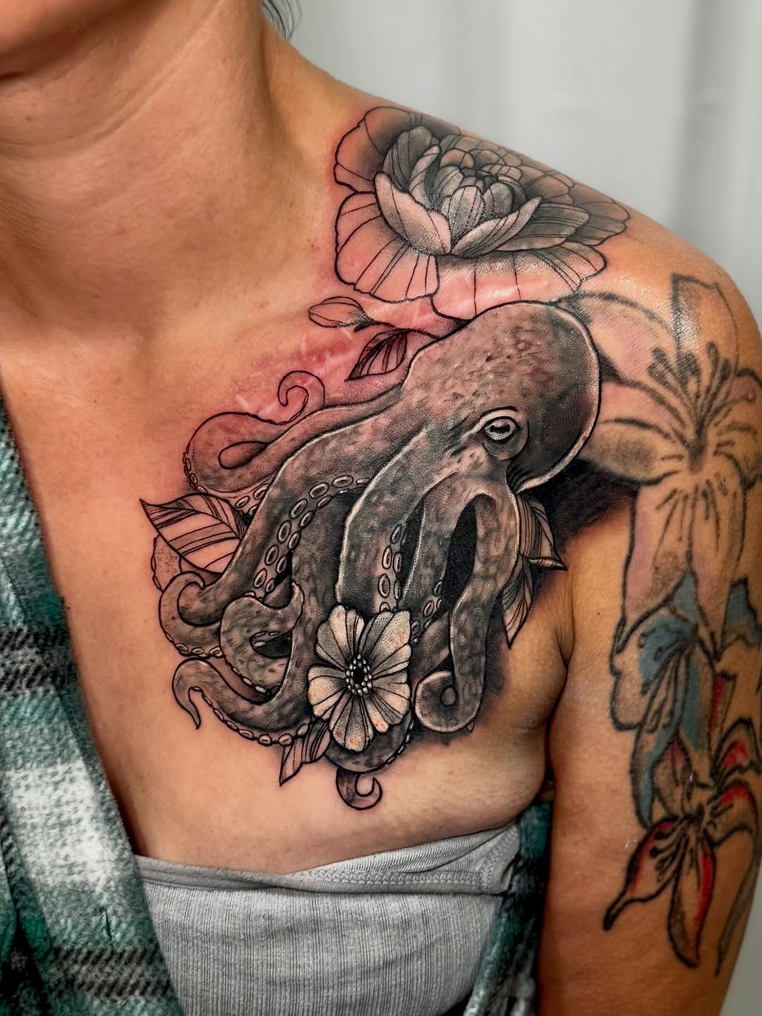 Tattoo by @tattoosbytatum_ — black_and_grey