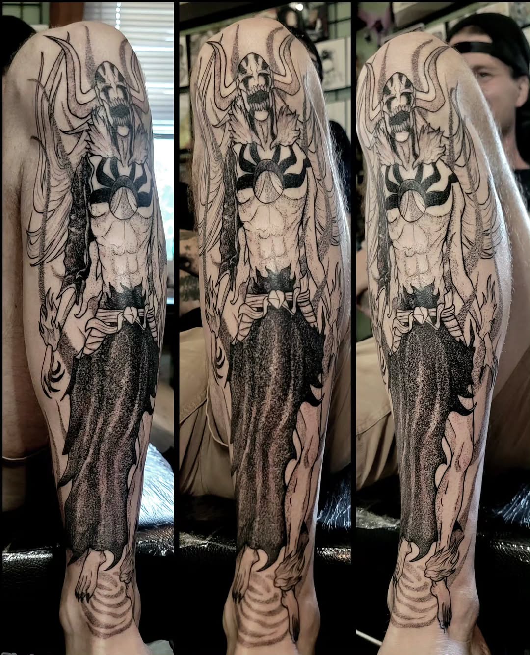 Tattoo by @el_tejon โ anime, black_and_grey