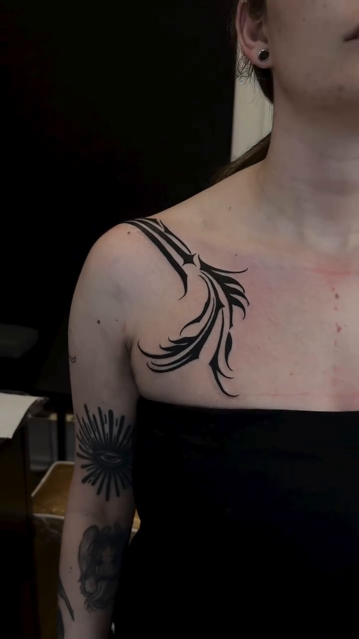 Tattoo by @_gvthicink — blackwork