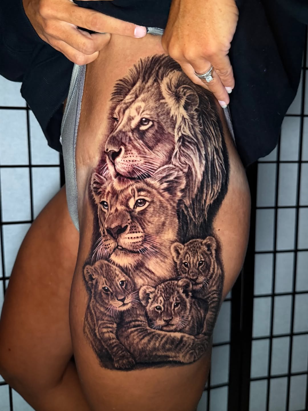 Tattoo by @freshink_tat2 — realism, black_and_grey