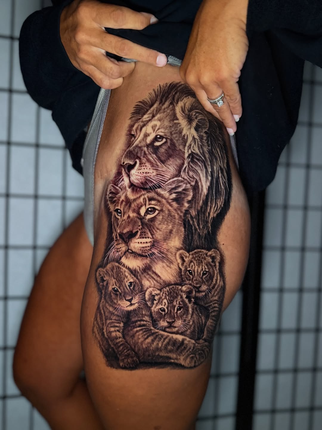 Tattoo by @freshink_tat2 — realism, black_and_grey