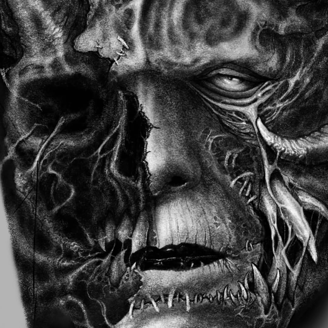 Tattoo by @99_blk โ realism, dark_realism