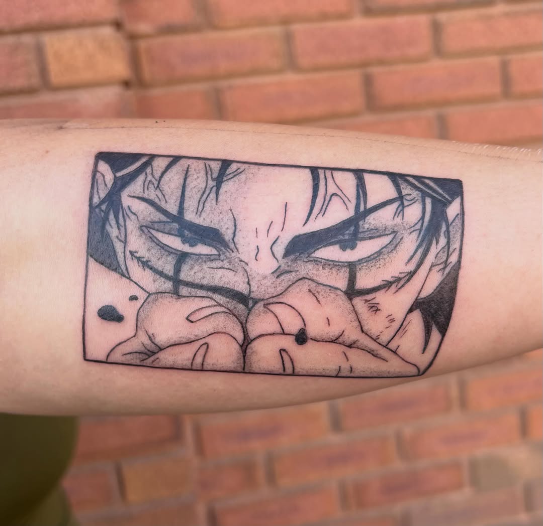 Tattoo by @vivala_goldfish — anime