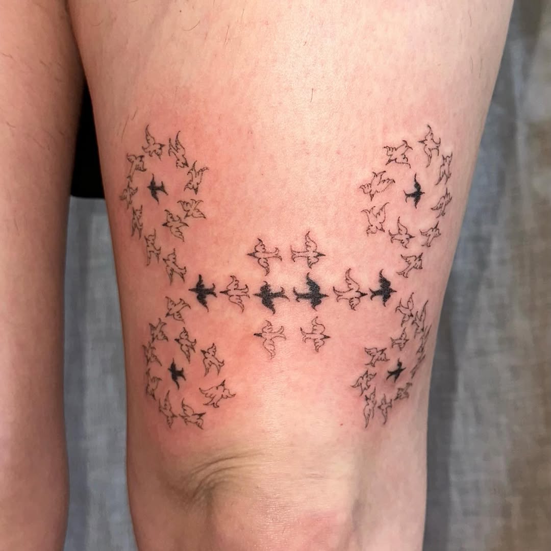 Tattoo by @pokingyousoftly — fine_line