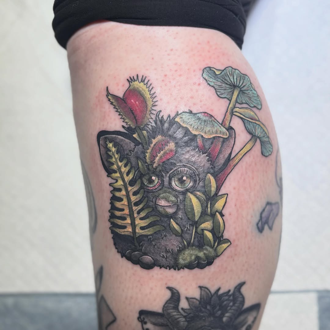 Tattoo by @_olive_tattoos_ — illustrative, new_school