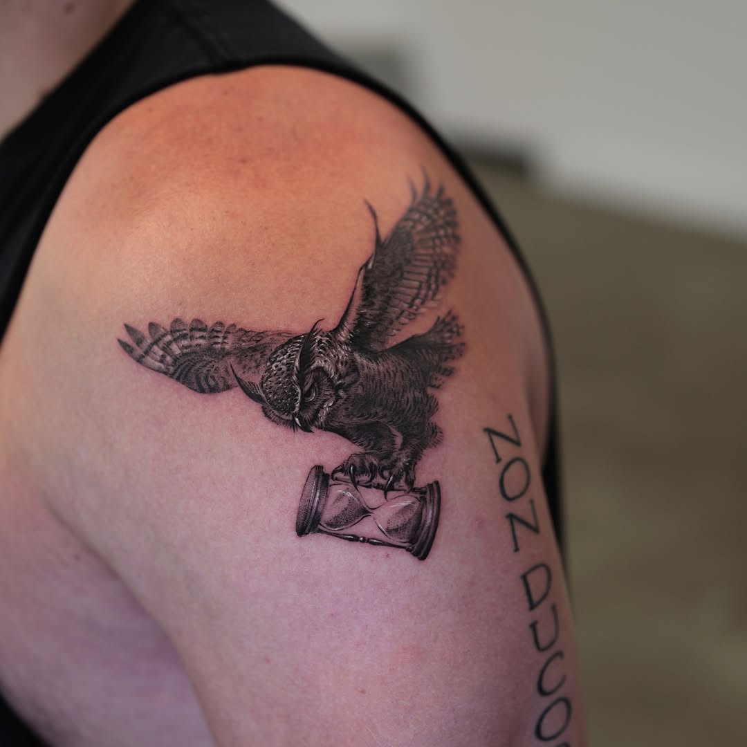 Tattoo by @ink.qing_ — realism, black_and_grey