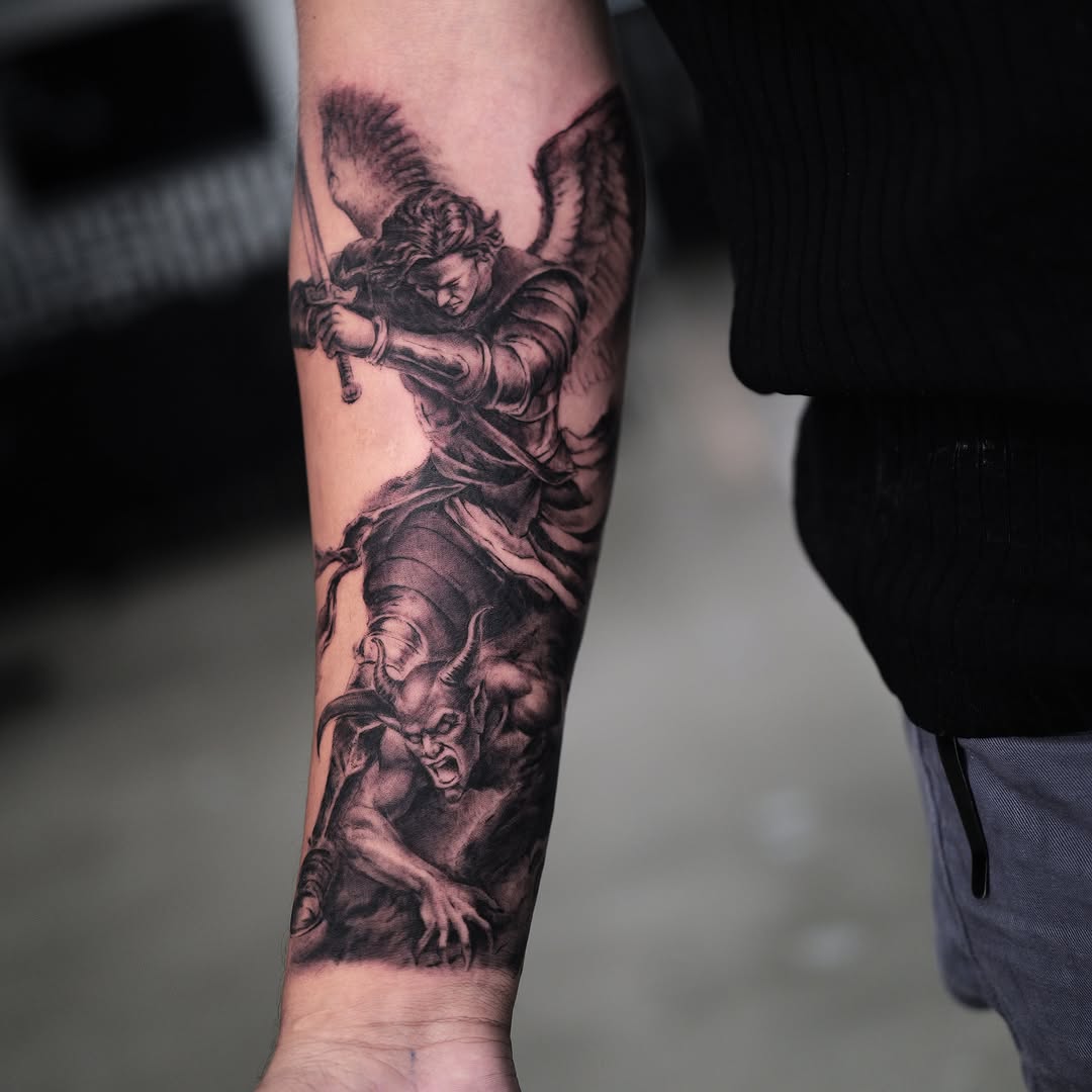 Tattoo by @ink.qing_ — realism, black_and_grey