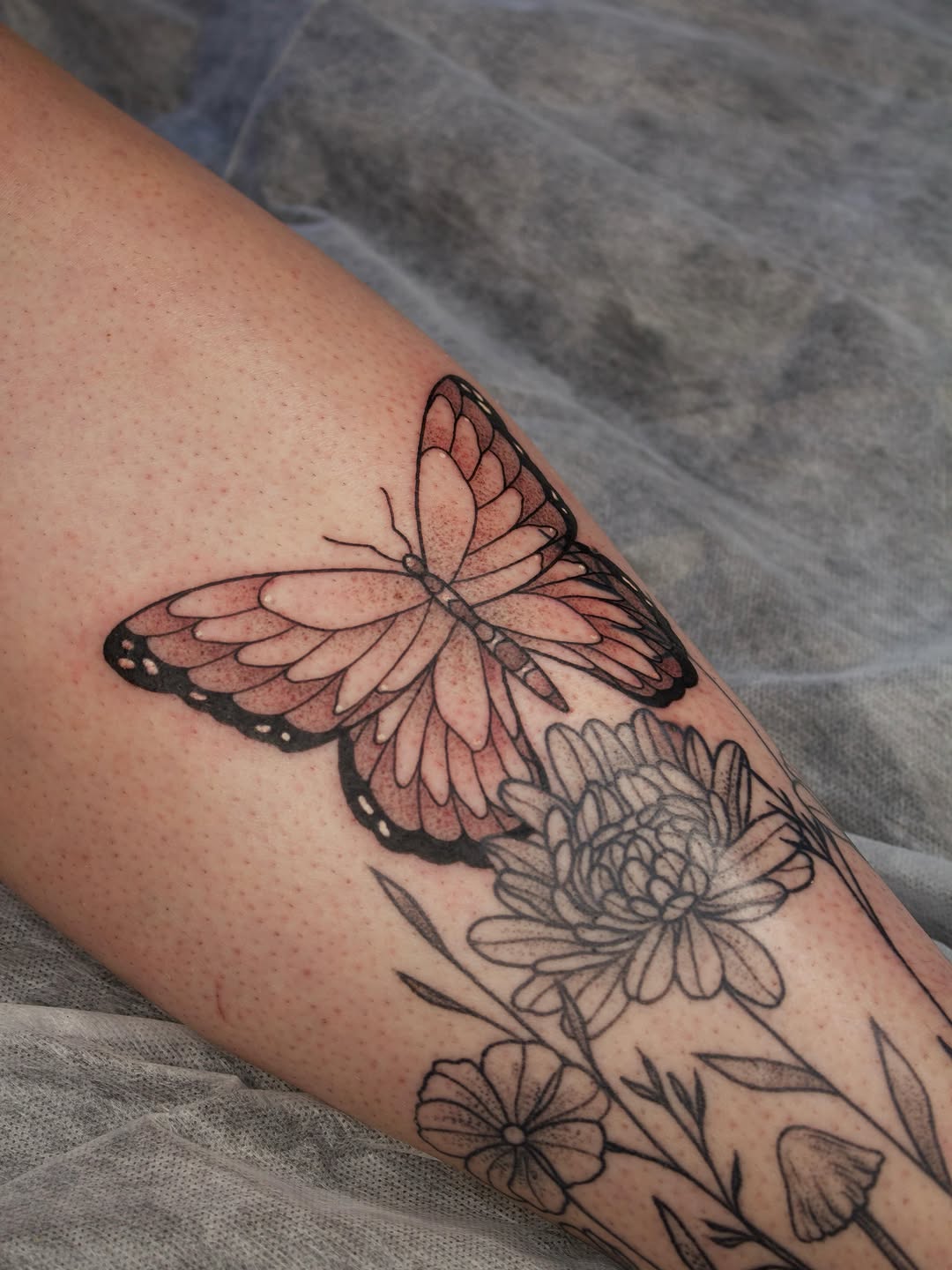 Tattoo by @julieobrientattoo — fine_line, black_and_grey