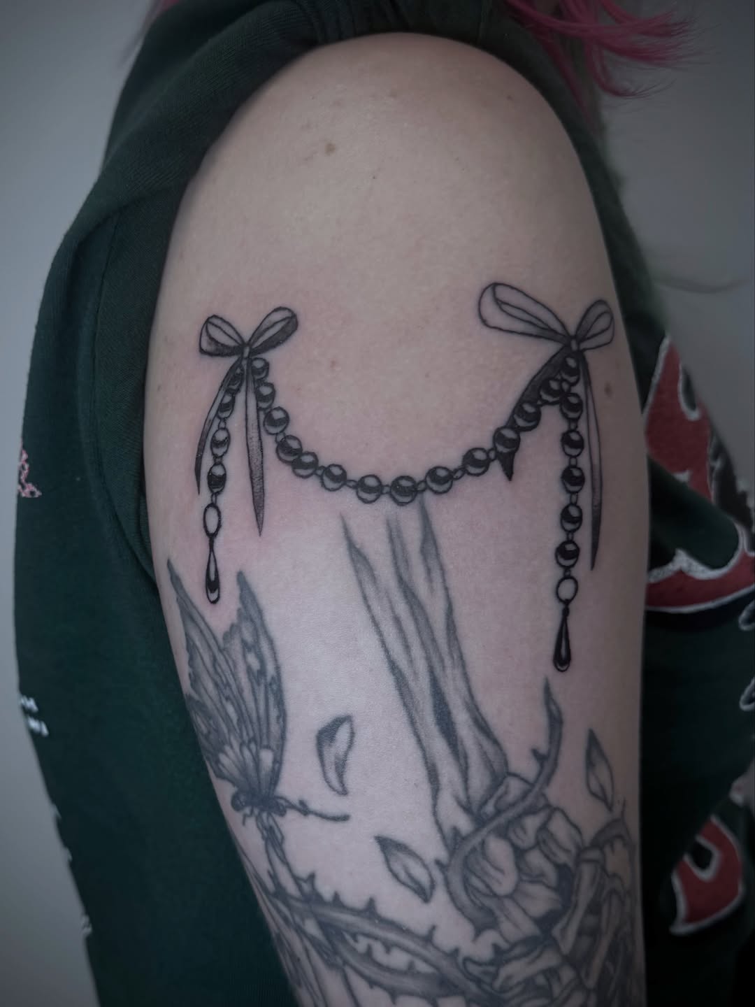 Tattoo by @devonlanetattoo — black_and_grey