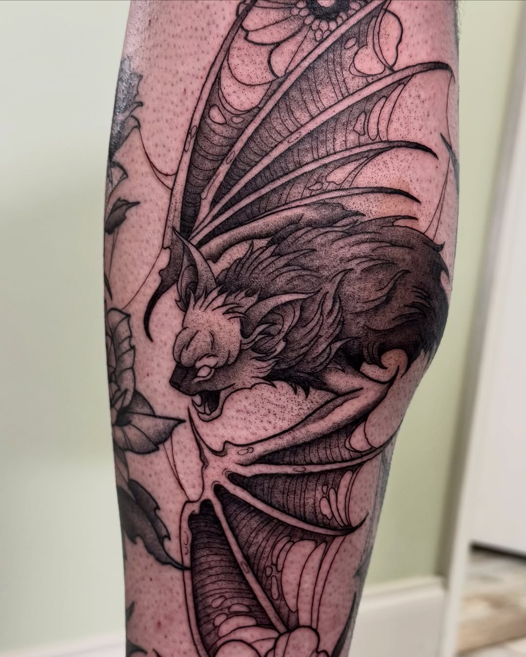 Tattoo by @inkofeden — blackwork