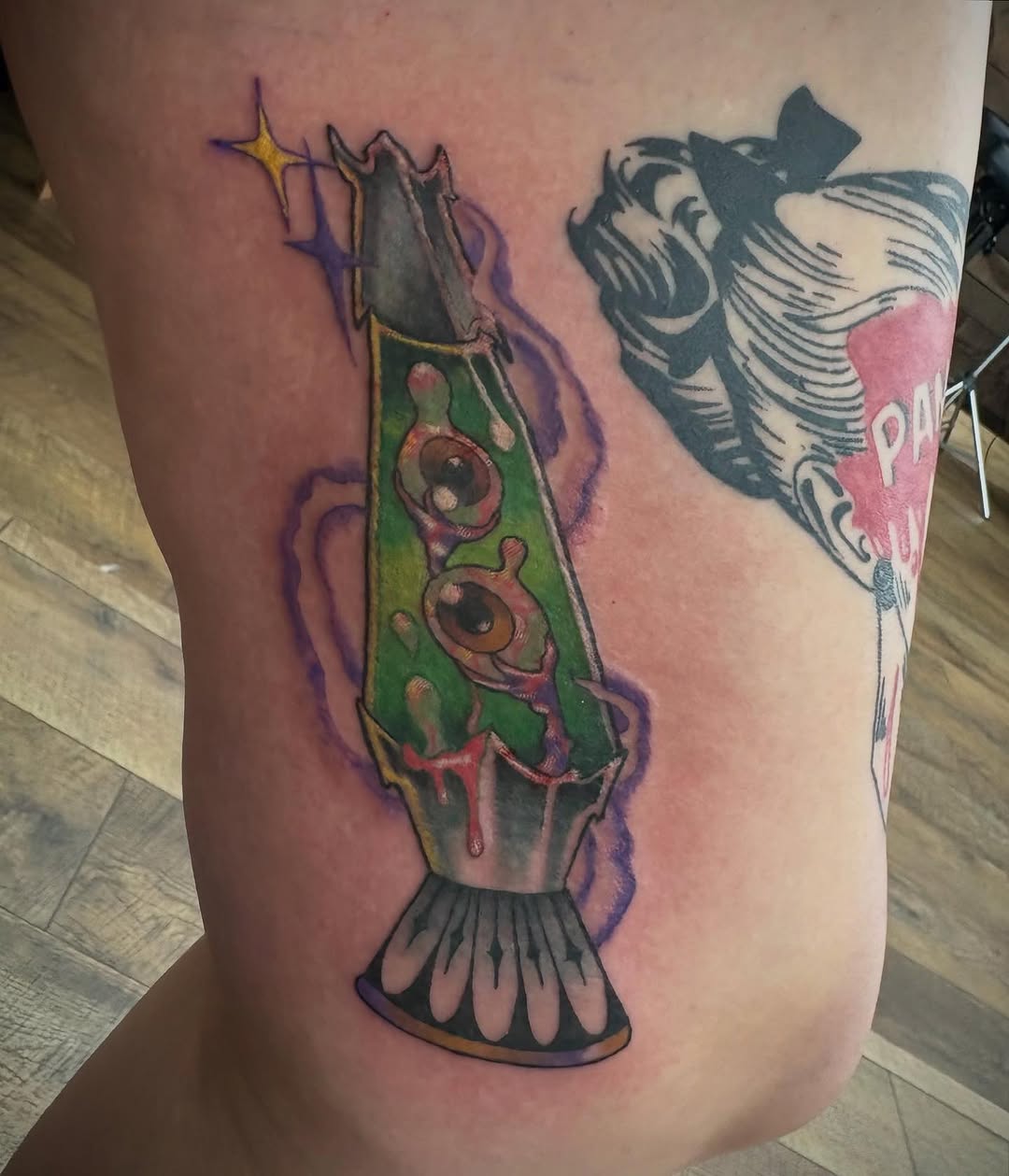 Tattoo by @robbiereeltattoo — new_school