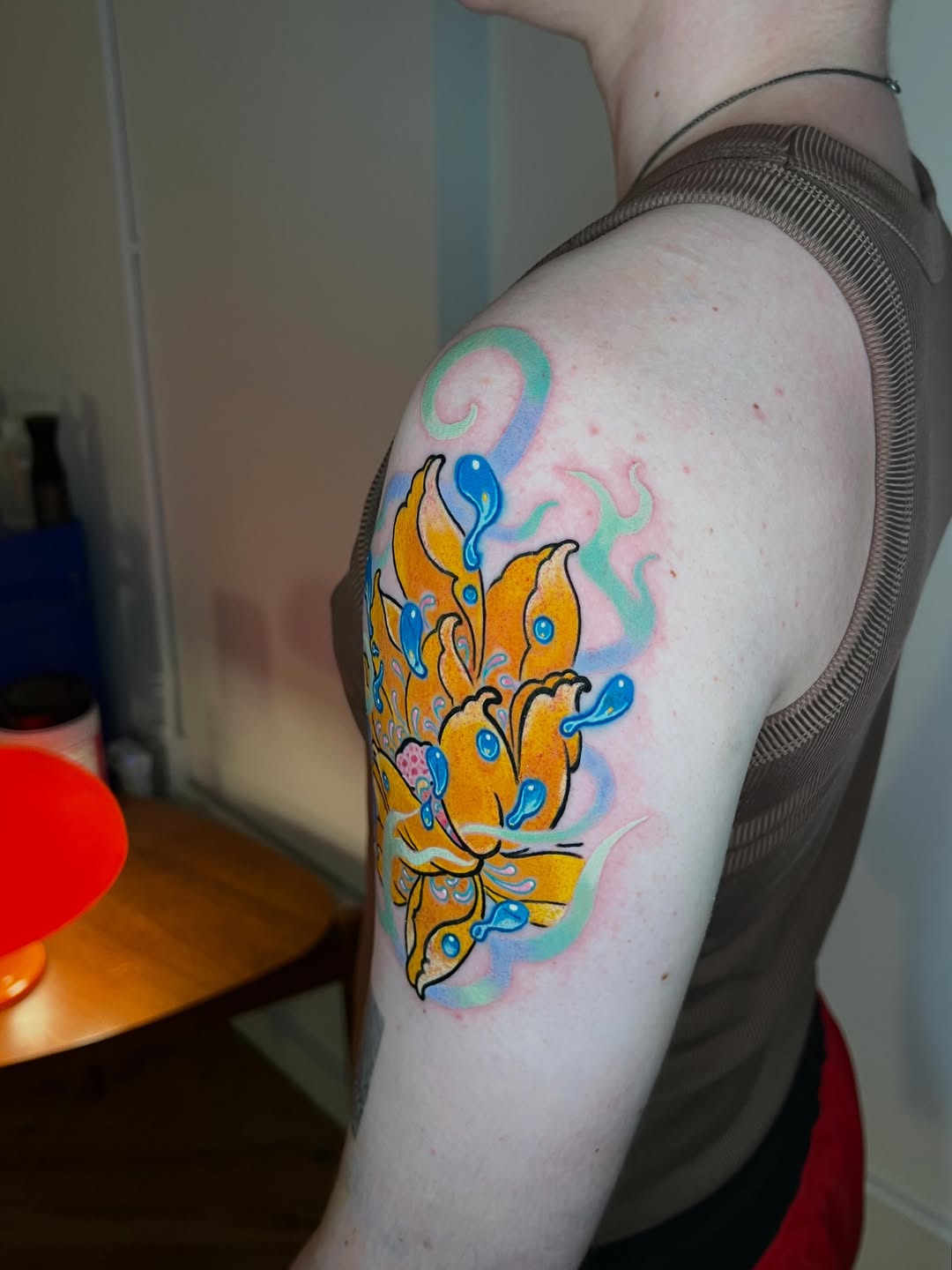 Tattoo by @gameboycolortattoos โ new_school, watercolor