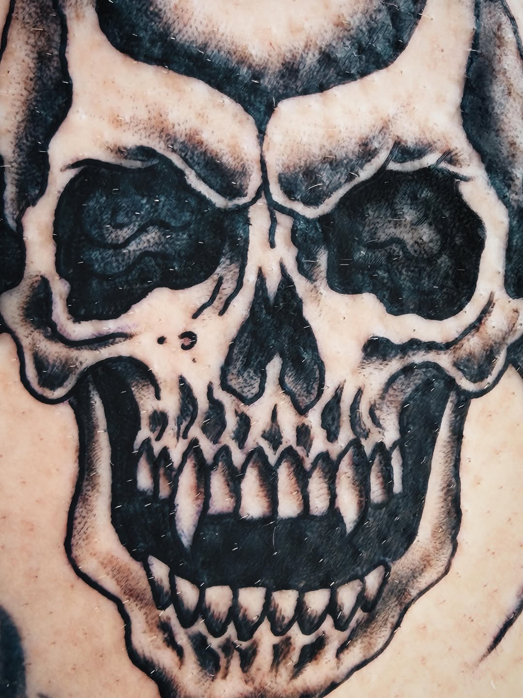 Tattoo by @amandahowtattoo — blackwork, black_and_grey