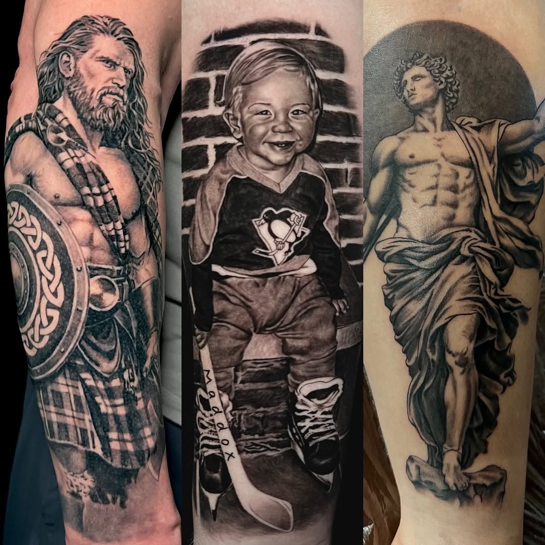 Tattoo by @alan.giles.tattoos — realism, black_and_grey