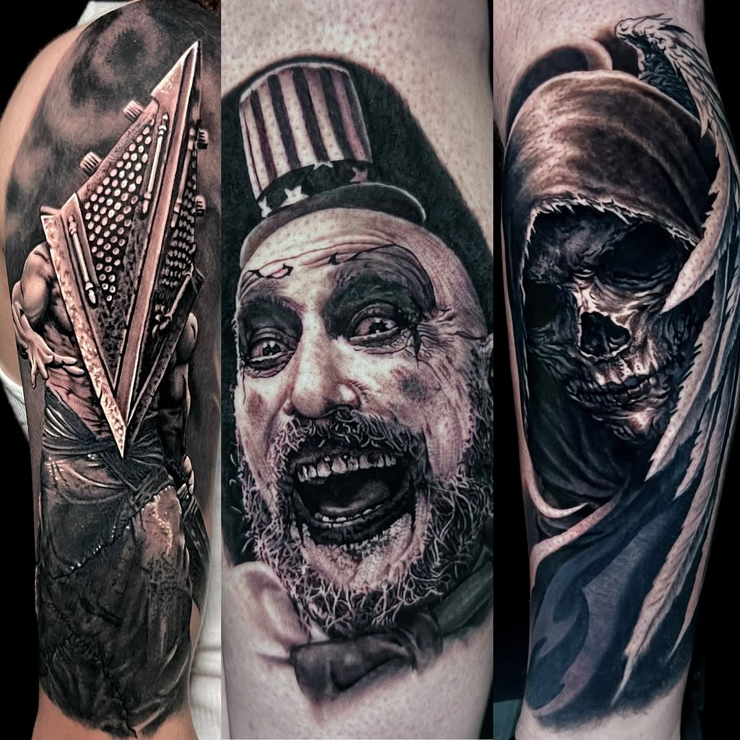 Tattoo by @alan.giles.tattoos — realism, dark_realism