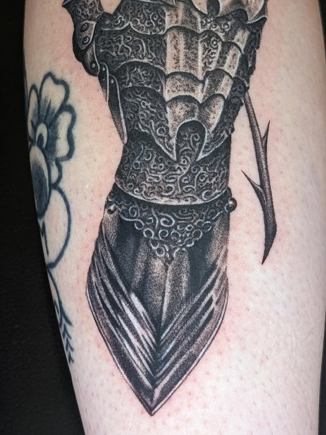 Tattoo by @arave.art โ realism, black_and_grey