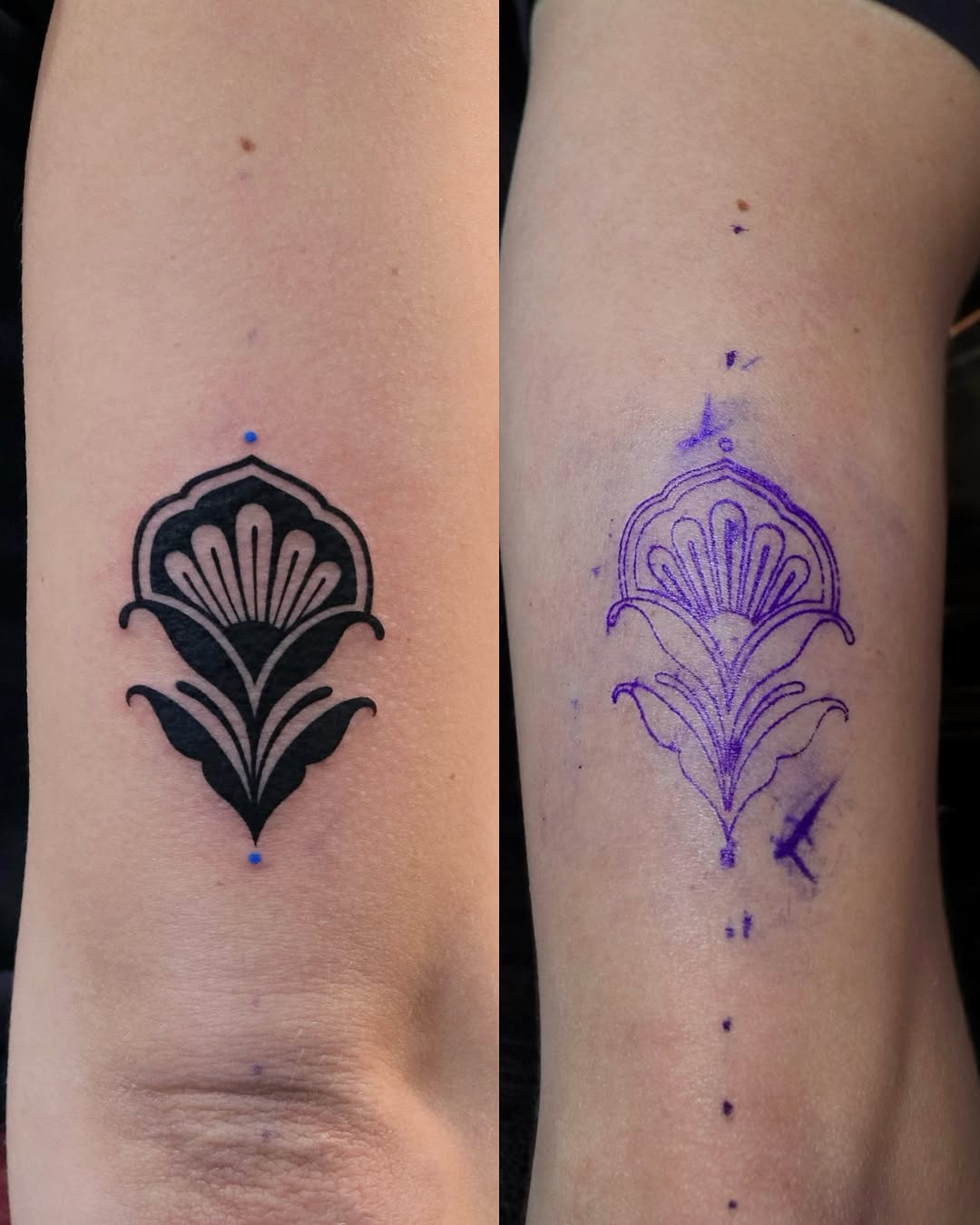 Tattoo by @2zzinzzin_ — blackwork, geometric