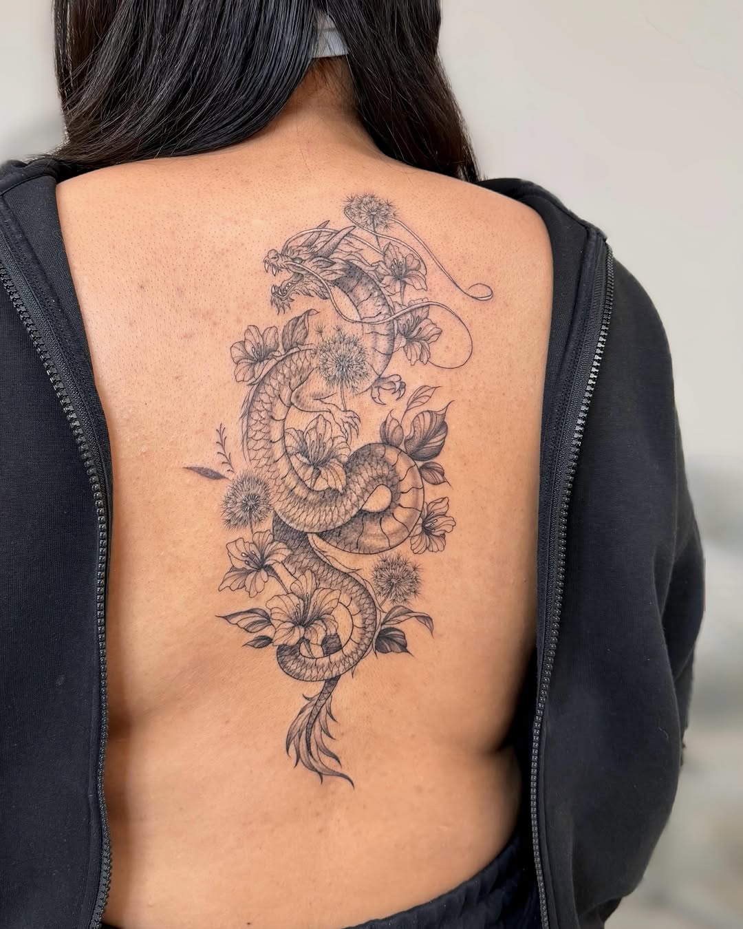 Tattoo by @nganvu.tattoo — black_and_grey, fine_line
