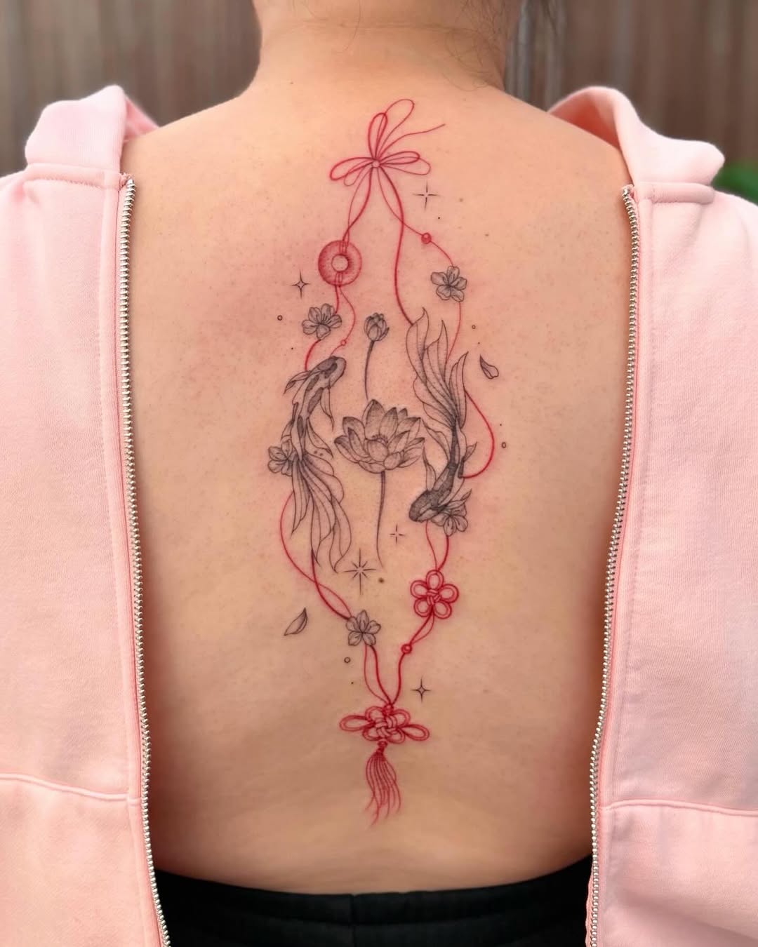 Tattoo by @nganvu.tattoo — fine_line, black_and_grey