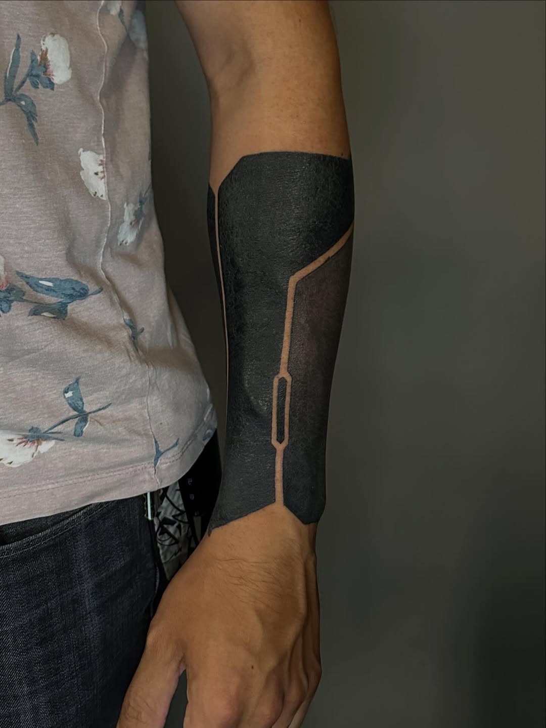 Tattoo by @cassadybell — blackwork, geometric