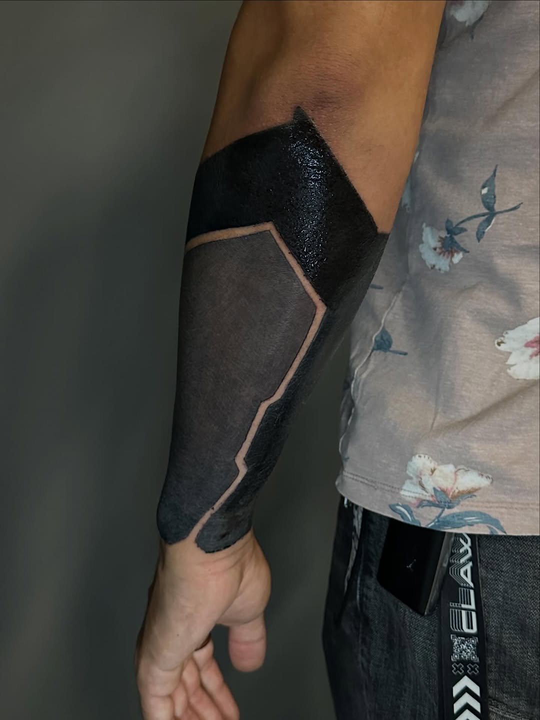 Tattoo by @cassadybell — blackwork, geometric