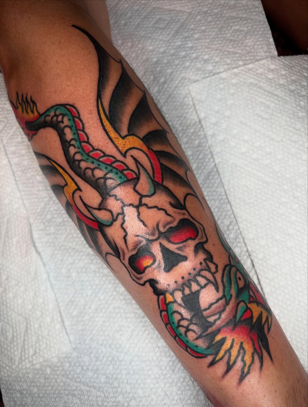 Tattoo by @alexsublett_tattoo โ american_traditional, illustrative