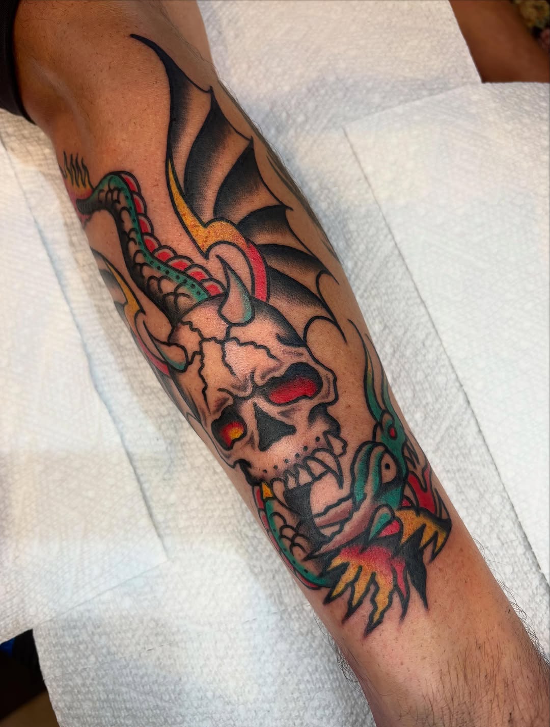 Tattoo by @alexsublett_tattoo โ american_traditional, illustrative