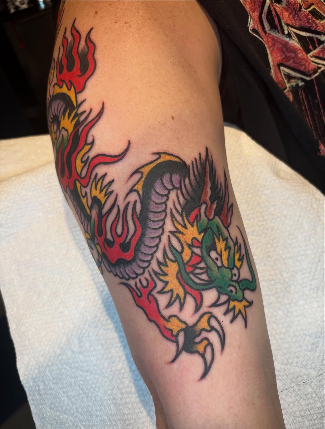 Tattoo by @alexsublett_tattoo — japanese_irezumi, american_traditional