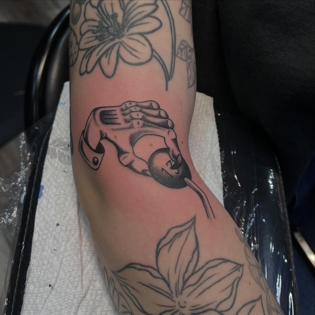 Tattoo by @adamhabecker — black_and_grey, chicano