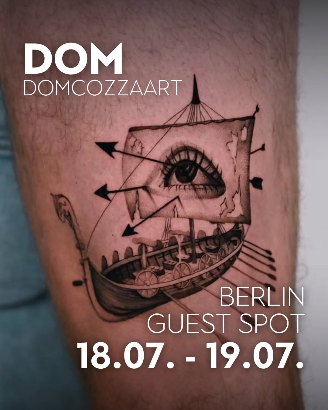 Tattoo by @domcozzaart — black_and_grey, surrealism