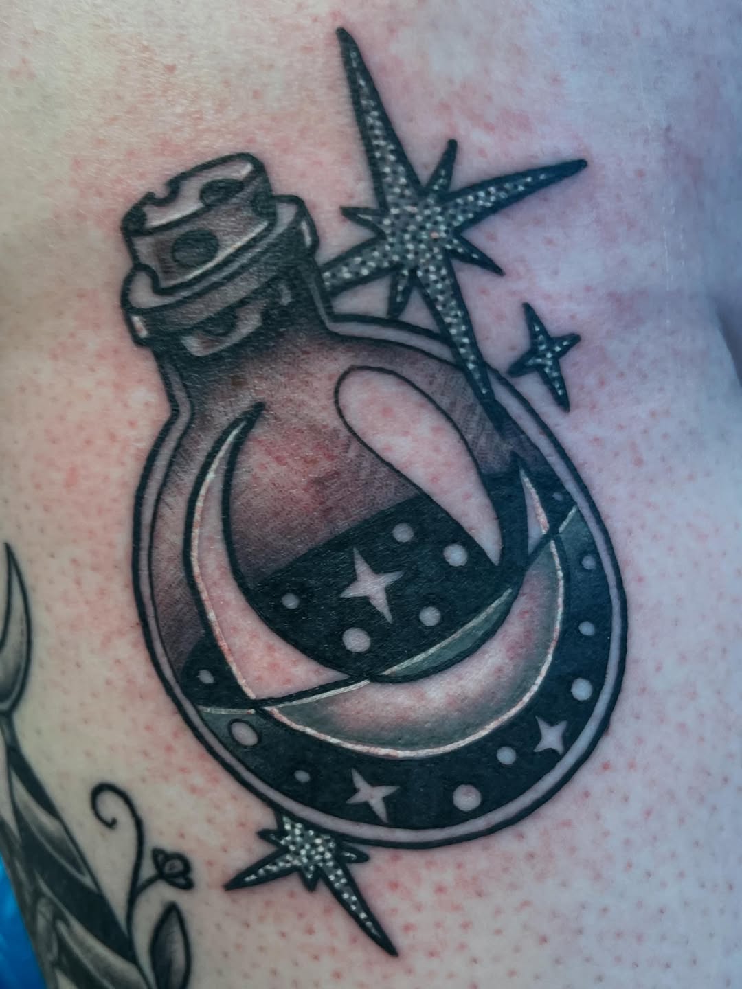 Tattoo by @wildwitchcraft โ black_and_grey, fine_line