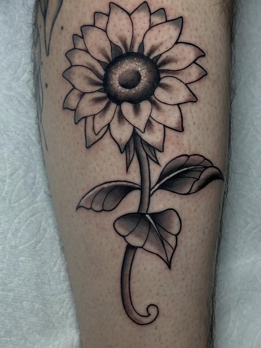 Tattoo by @leslieluck — black_and_grey, chicano