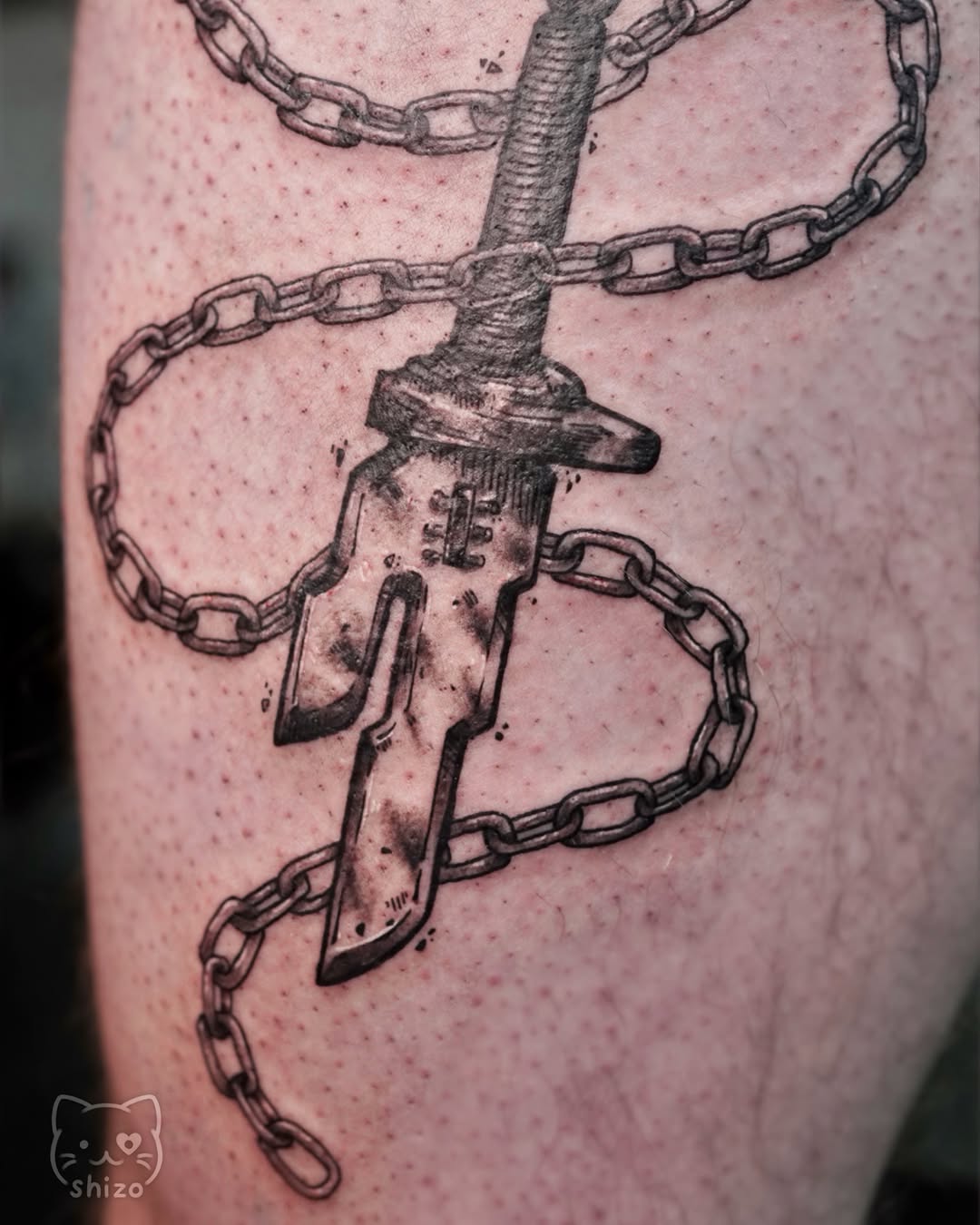 Tattoo by @shizo.tt β black_and_grey, realism
