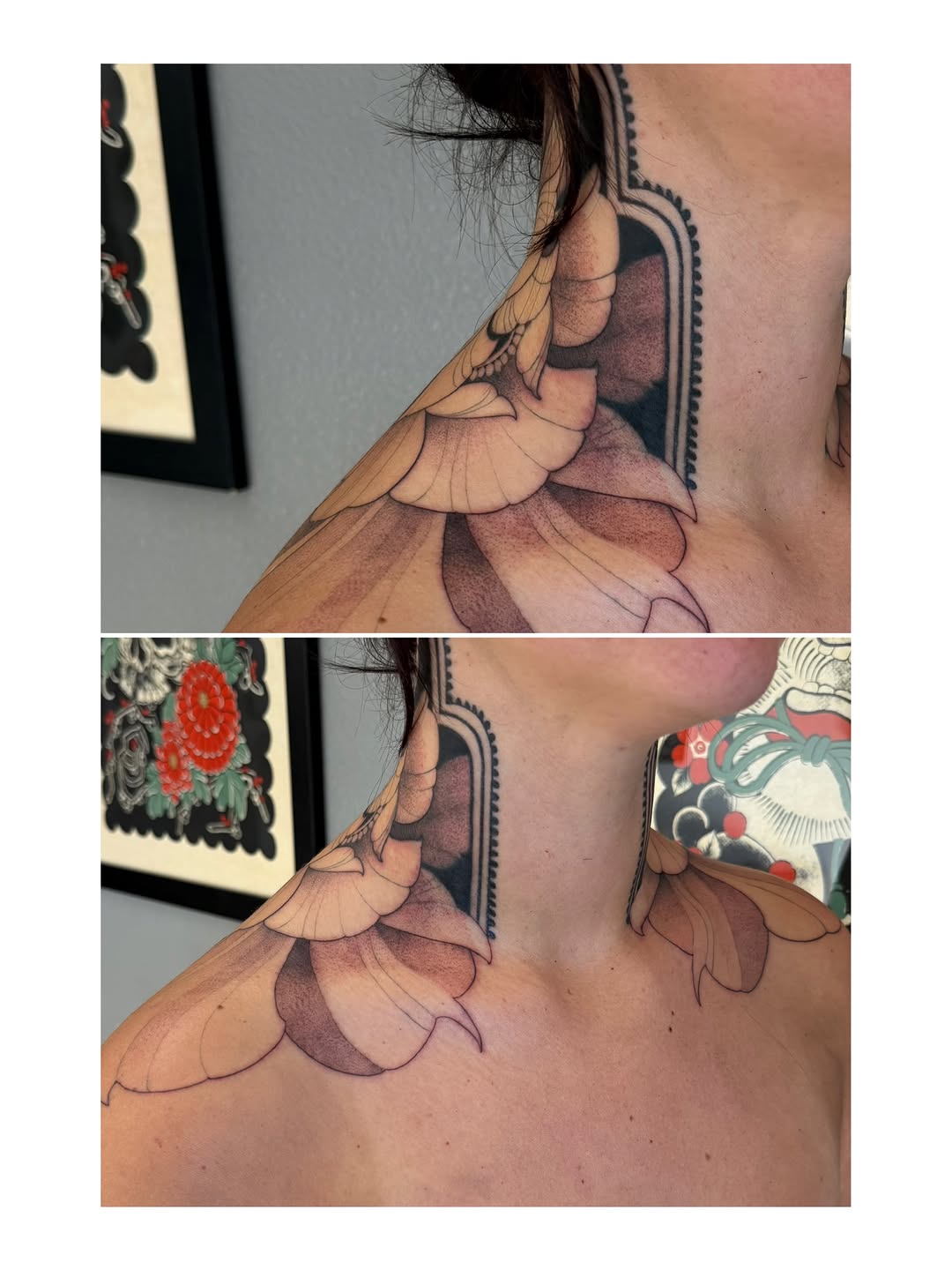 Tattoo by @blacklambx — black_and_grey, ornamental