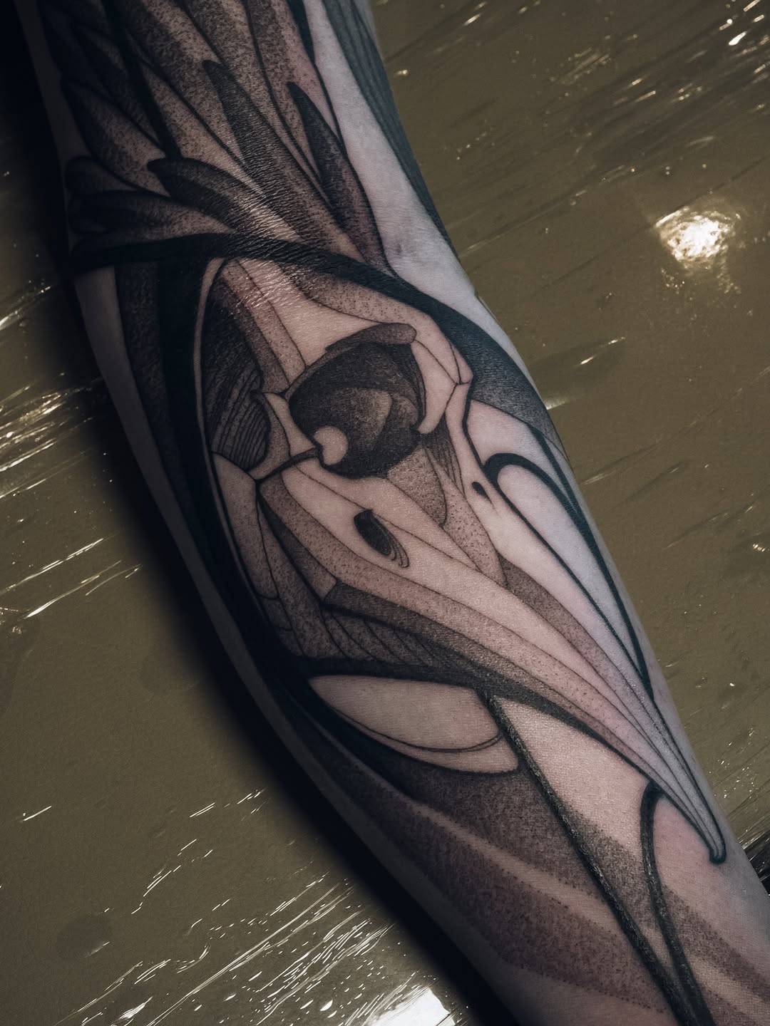 Tattoo by @deadcrown_ — blackwork