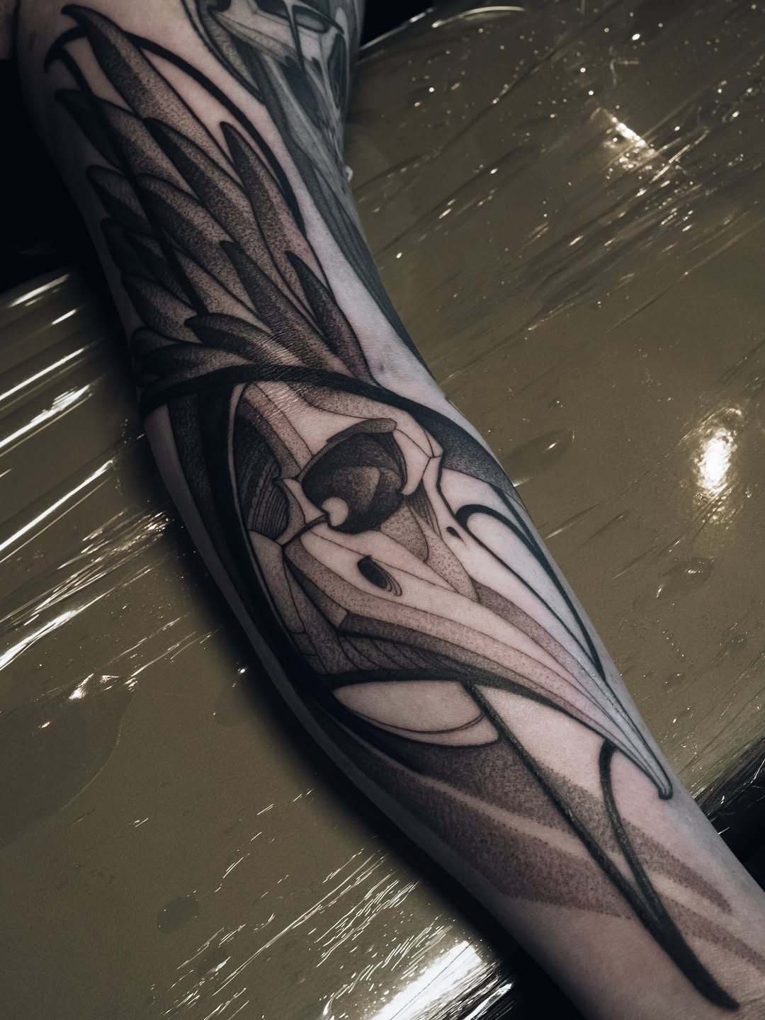 Tattoo by @deadcrown_ — blackwork