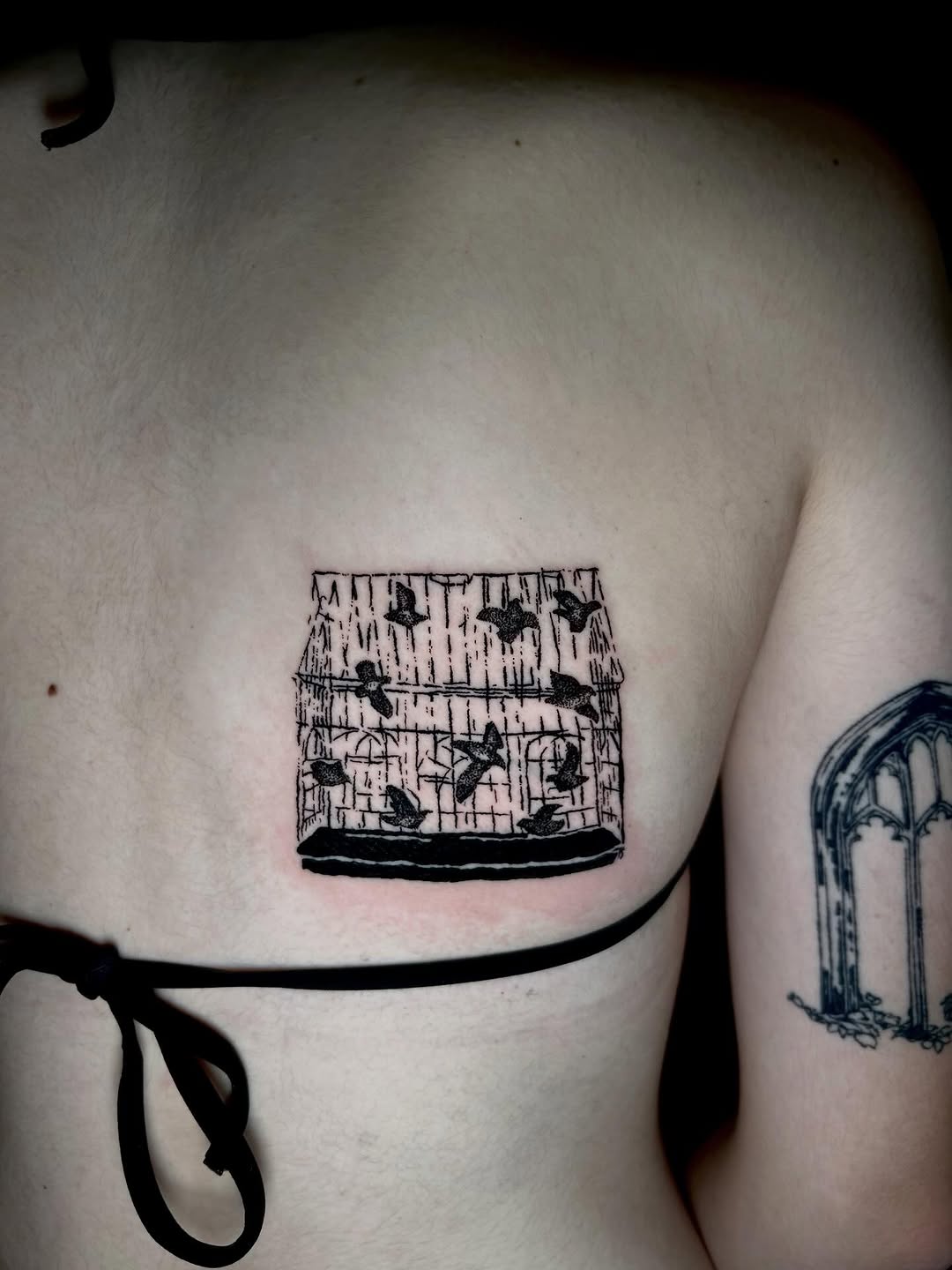 Tattoo by @kb_inkatl — blackwork