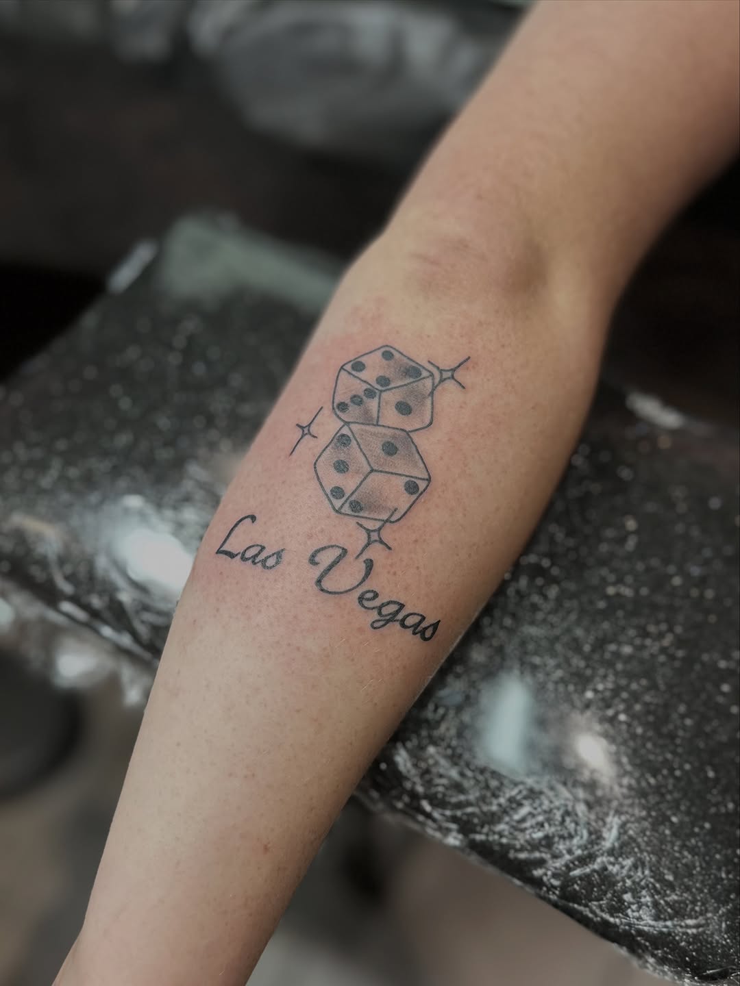 Tattoo by @fultstattoos — lettering_script, illustrative