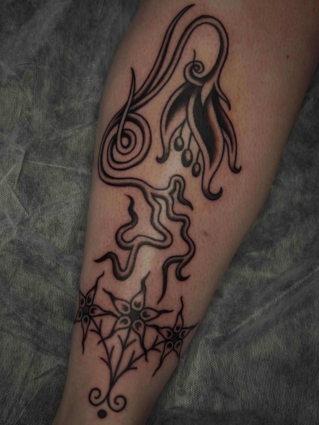 Tattoo by @morganmtattoo — blackwork, ornamental