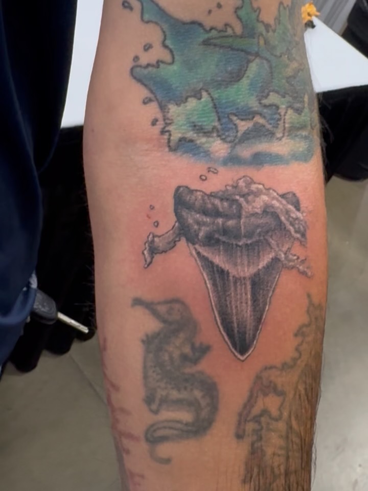 Tattoo by @tattoosbyfesik โ black_and_grey