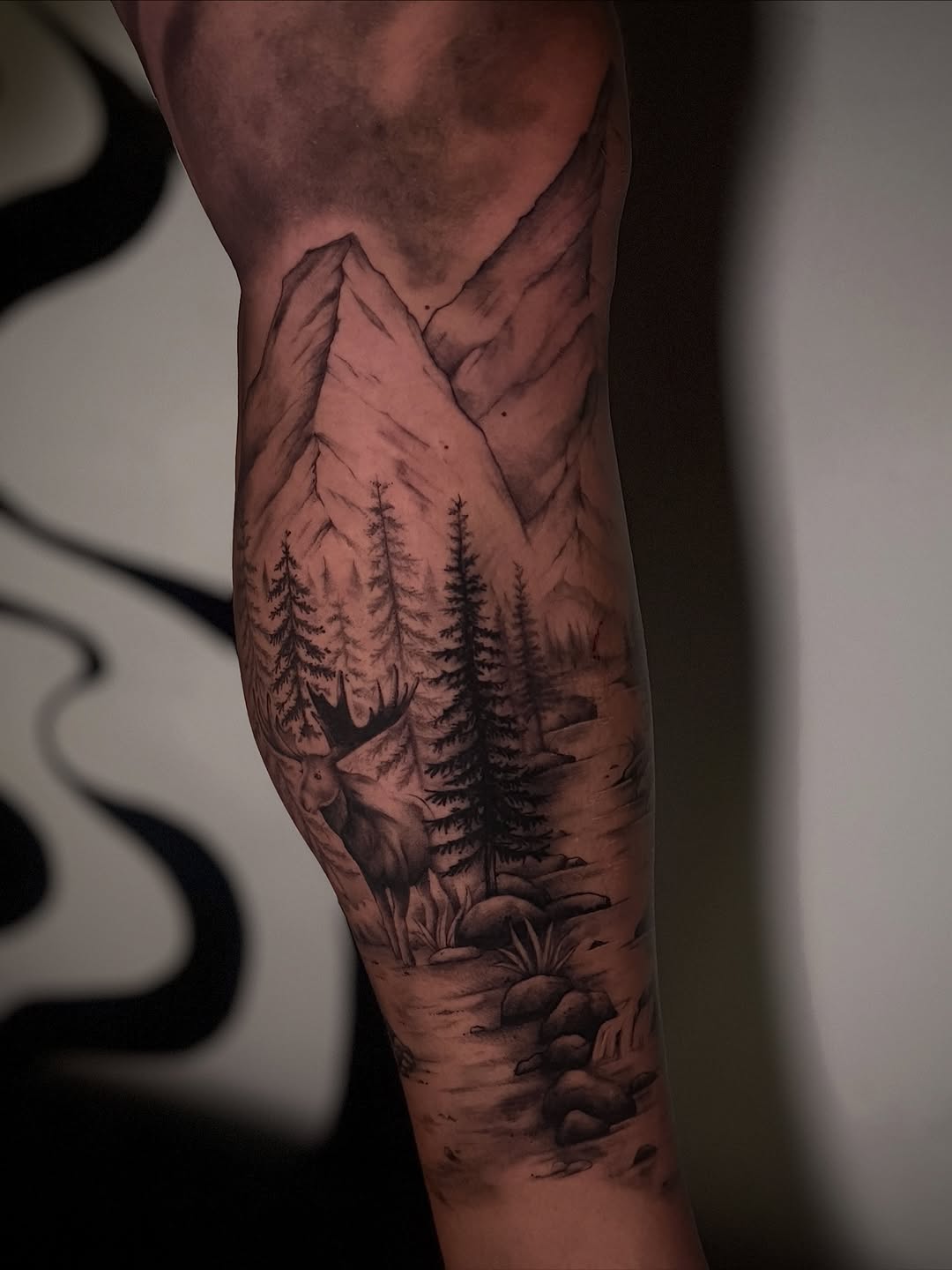 Tattoo by @tinkedtattoo — black_and_grey, realism