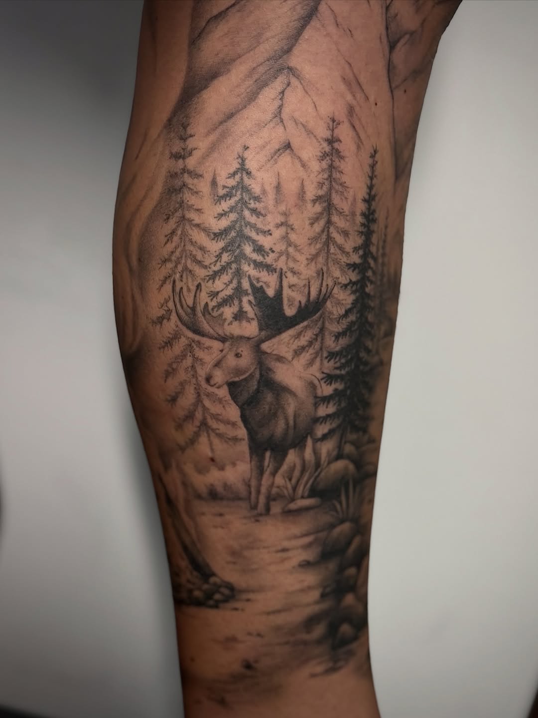 Tattoo by @tinkedtattoo — realism, black_and_grey
